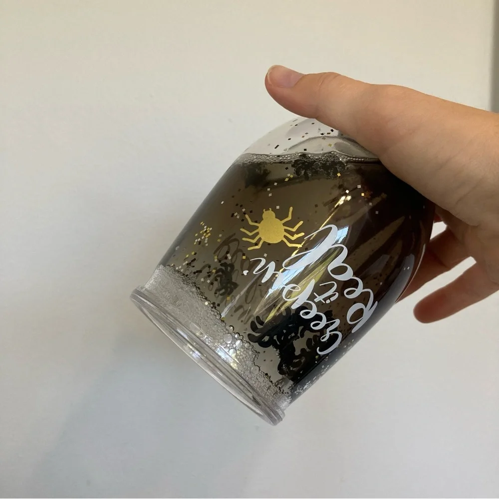 Stemless wine plastic Halloween themed cup - Picture 2 of 7